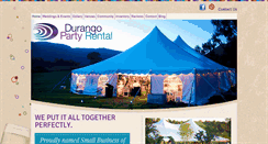 Desktop Screenshot of durangopartyrental.com