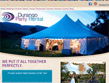 Tablet Screenshot of durangopartyrental.com